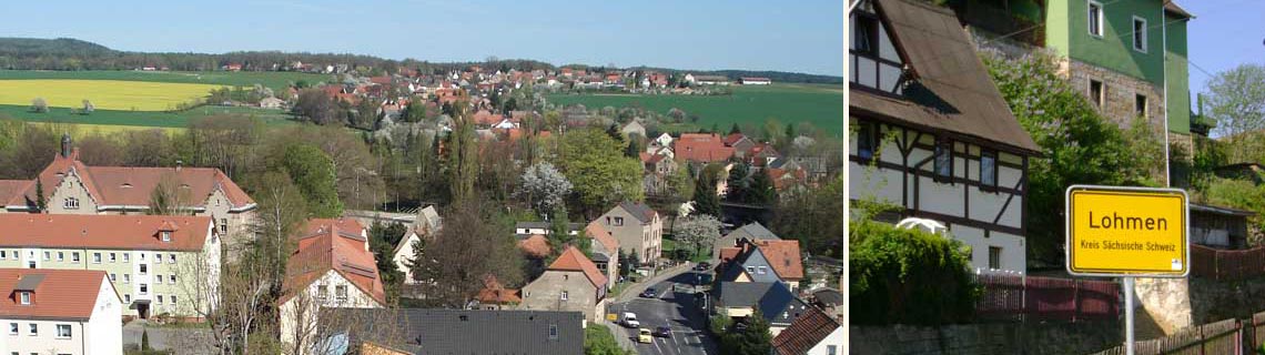 Blick auf Lohmen